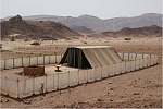 A model of the Tabernacle stands in Timna Valley Park.