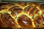 Vegan Challah with Raisins